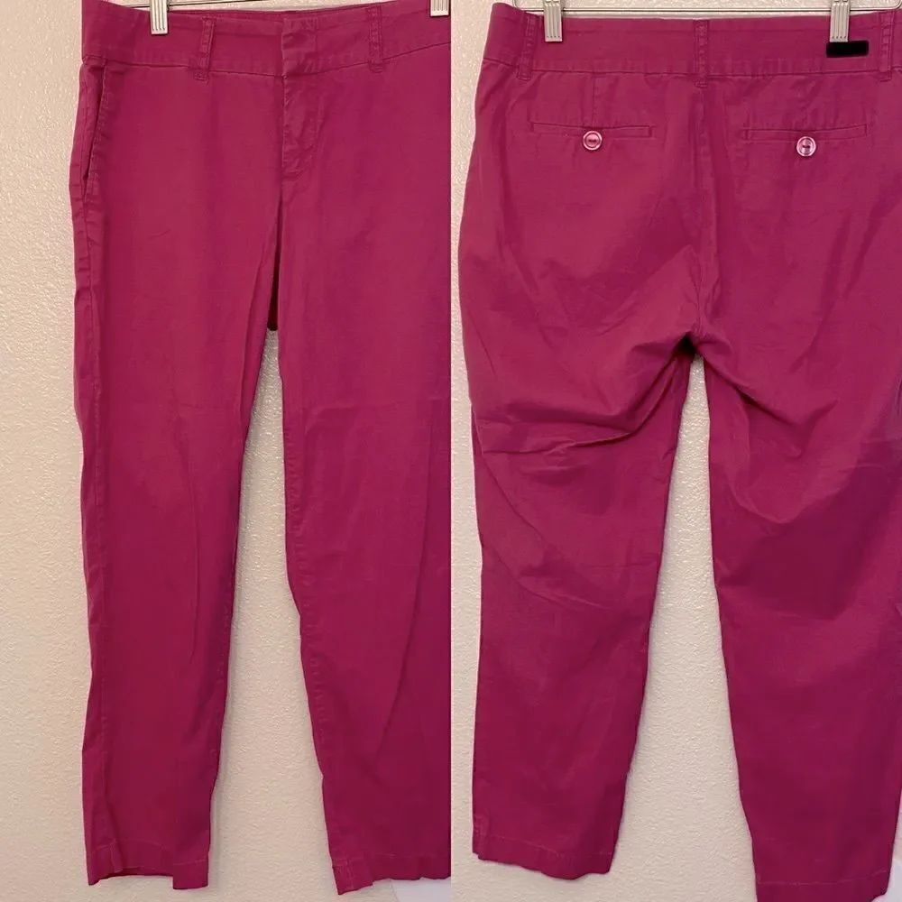 KUT from the Kloth Hot pink fuchsia Crop Stretch Pants Style KC330MA3SF -6